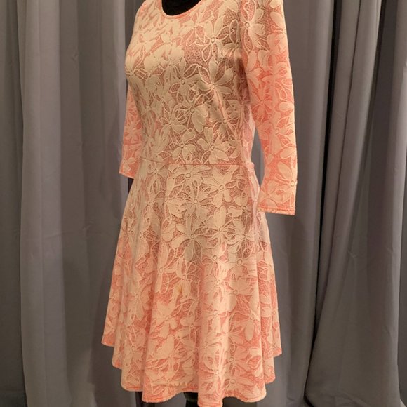 Francesca's Collection Tangerine Skater Dress - Picture 5 of 6